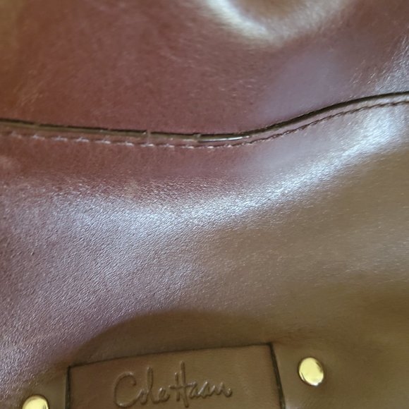 Cole Haan Brown leather shoulder bag - Picture 2 of 7